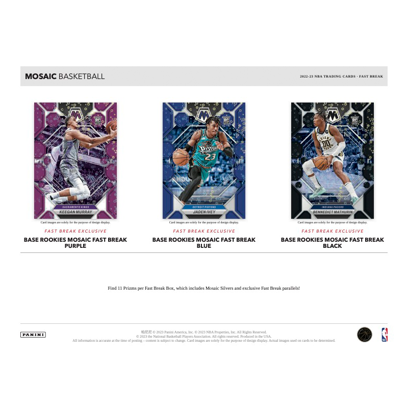 2022/23 Panini Mosaic Basketball Fast Break Box