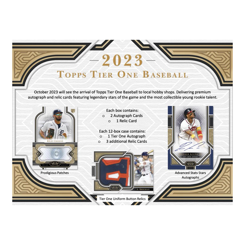 2023 Topps Tier One Baseball Hobby Box | Giant