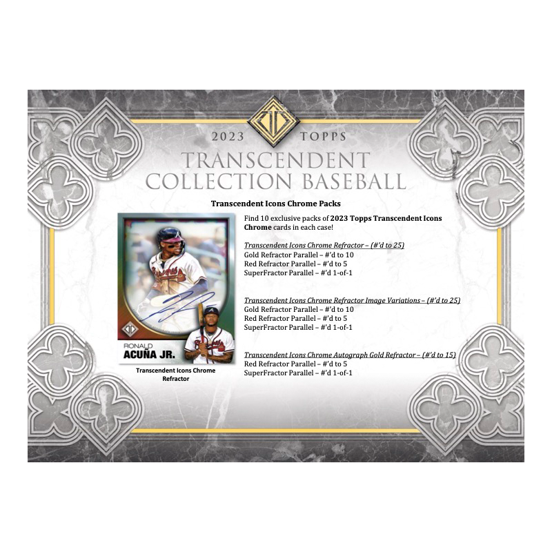 2023 Topps Transcendent Baseball Hobby Box Case | Giant