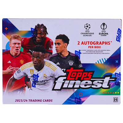 2023/24 Topps Finest UEFA Club Competitions Soccer Hobby 8 Box Case