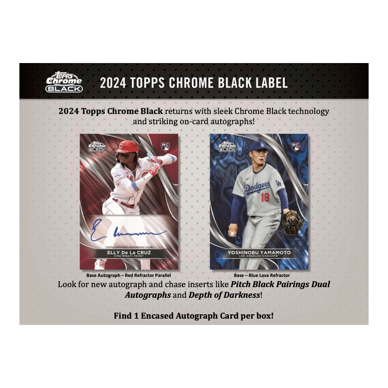 2024 Topps Chrome Black Baseball Hobby Box | Giant