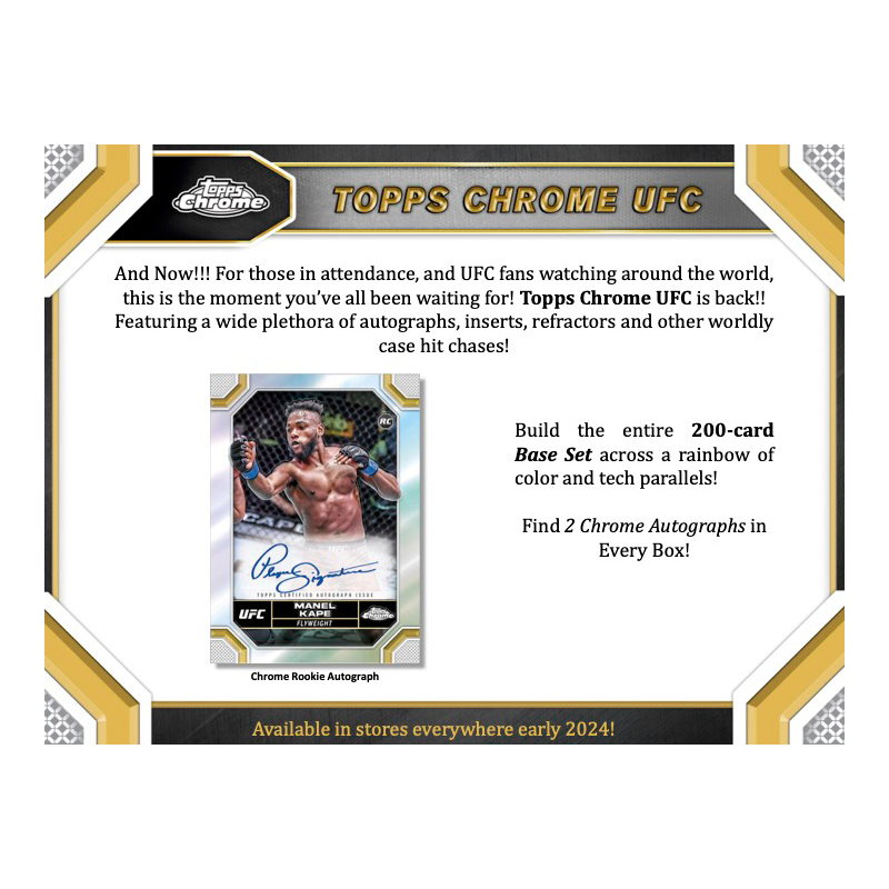 2024 Topps Chrome® UFC - Hobby Box