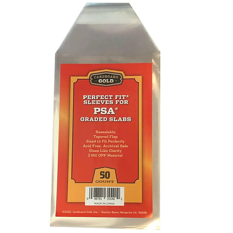 Cardboard Gold Perfect Fit Sleeves for Graded Slabs (PSA)