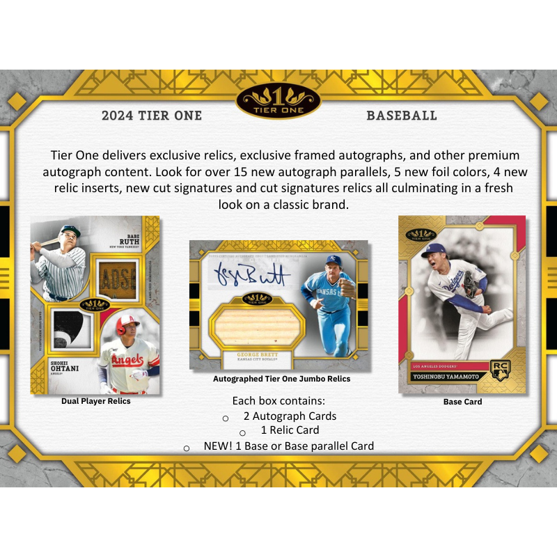 2024 Topps Tier One Baseball Hobby Box Giant