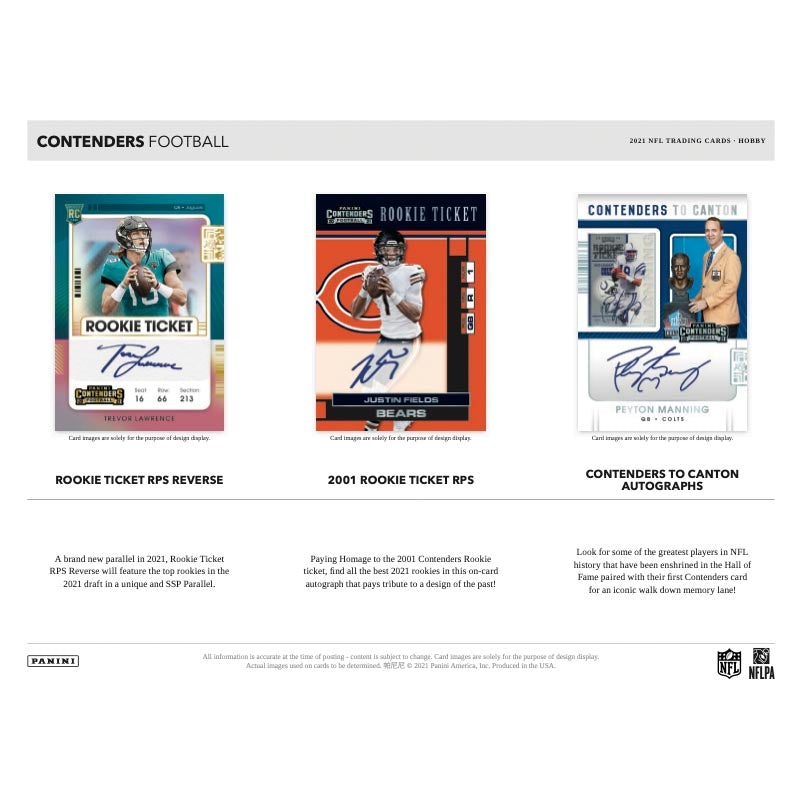 2021 Panini Contenders Football Hobby Box – LSC