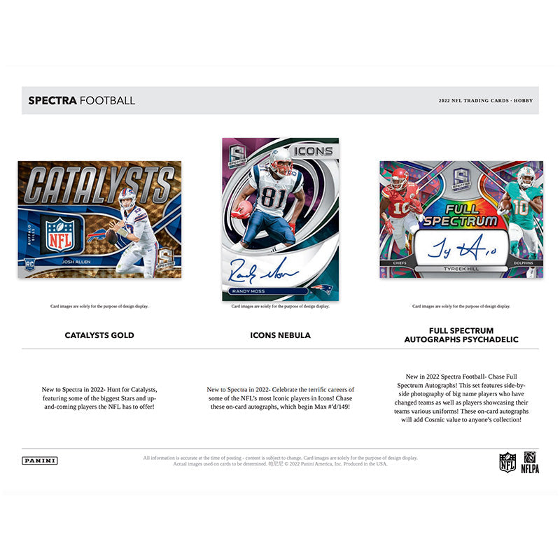 2022 Panini Spectra Football Checklist