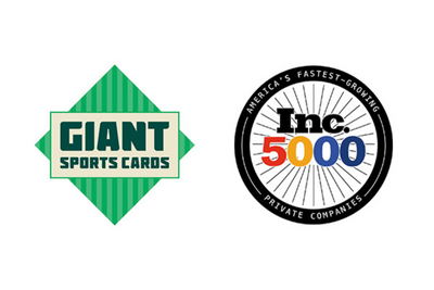 Giant Sports Cards Ranks on Inc. 5000's List of Fastest Growing Companies for the Second Straight Year