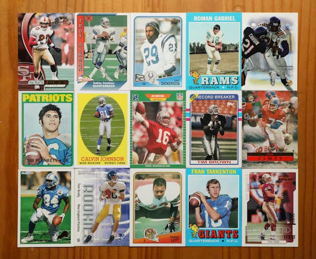 Huge store football card lot of 850