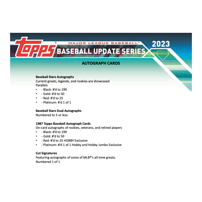 2023 Topps Update Series Baseball Hobby Jumbo Box