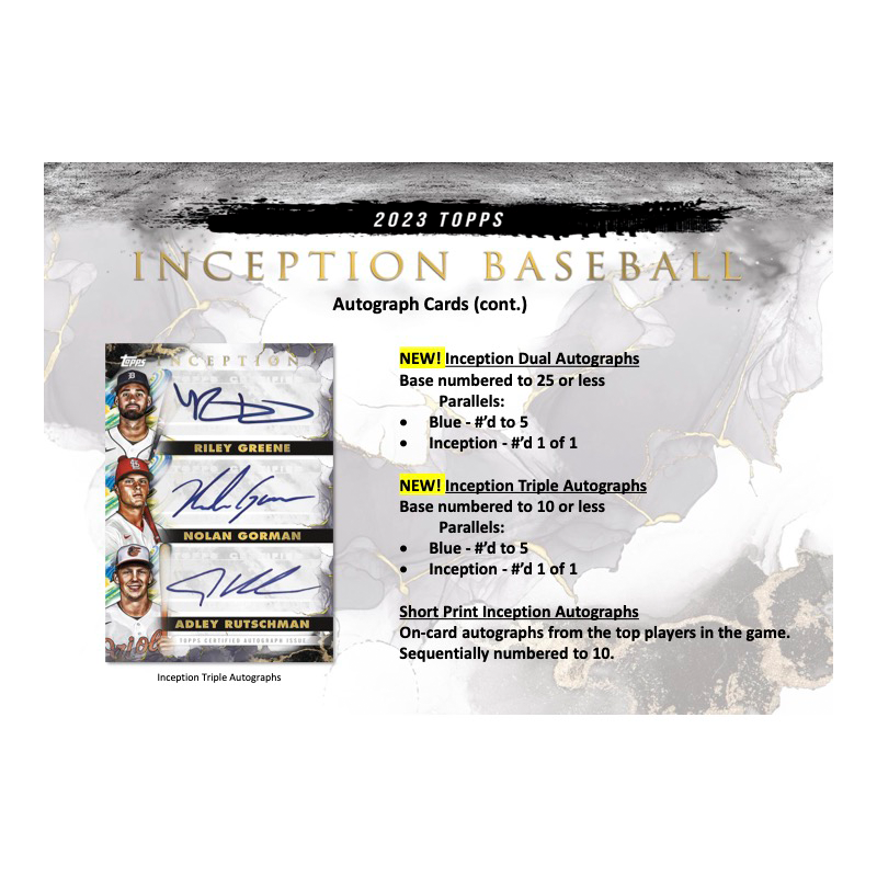 2023 Topps Inception Baseball Hobby Box | Giant 2023 Topps Inception Baseball Hobby Box | Giant