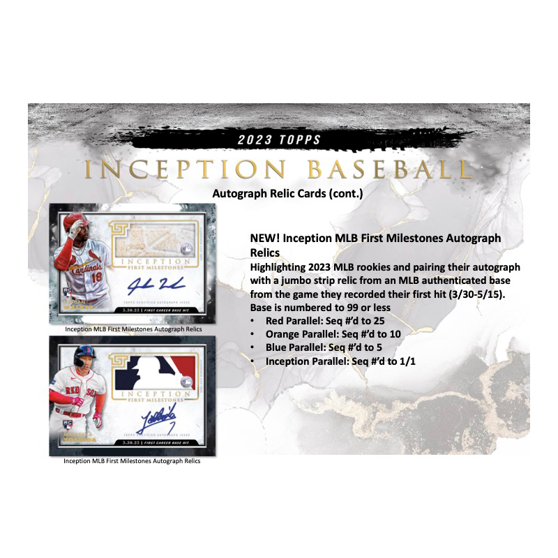 2023 Topps Inception Baseball Hobby Box | Giant 2023 Topps Inception Baseball Hobby Box | Giant