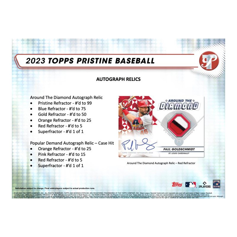 2023 Topps Pristine Baseball Hobby Box | Giant