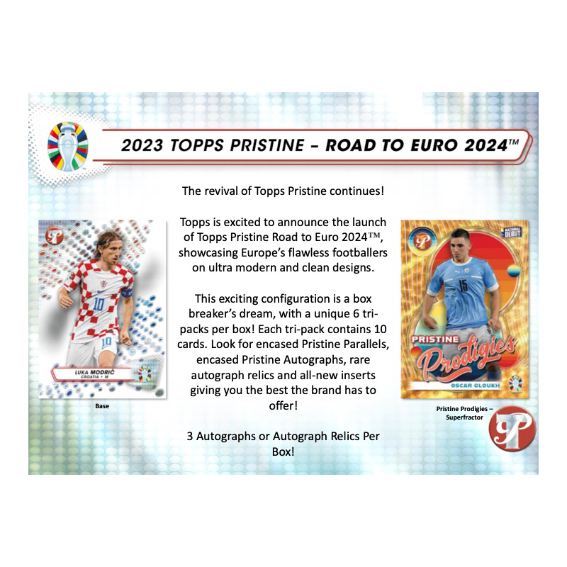 2023 Topps Pristine Road to Euro 2024 Soccer Hobby Box