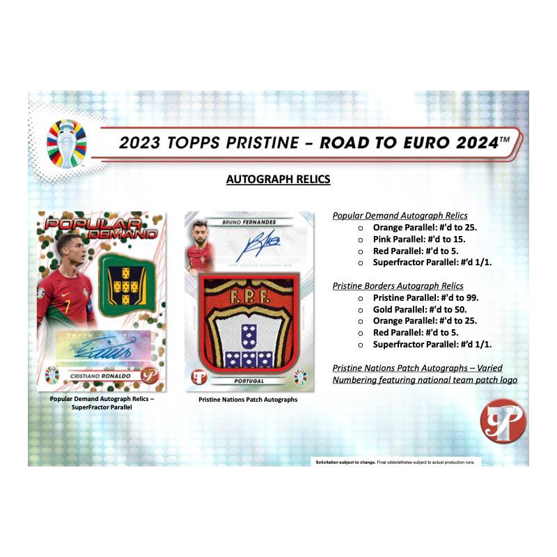 2025 Topps Pristine Road to Euro 2025 Soccer Hobby Box