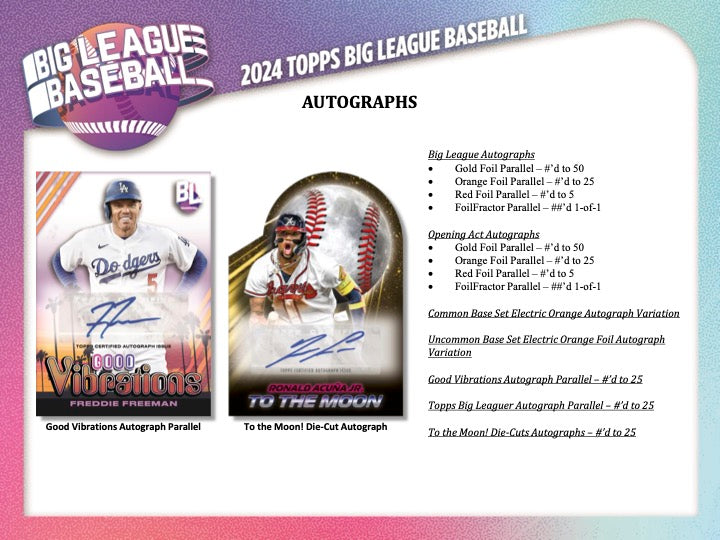 2024 Topps Big League Baseball Hobby Box | Giant