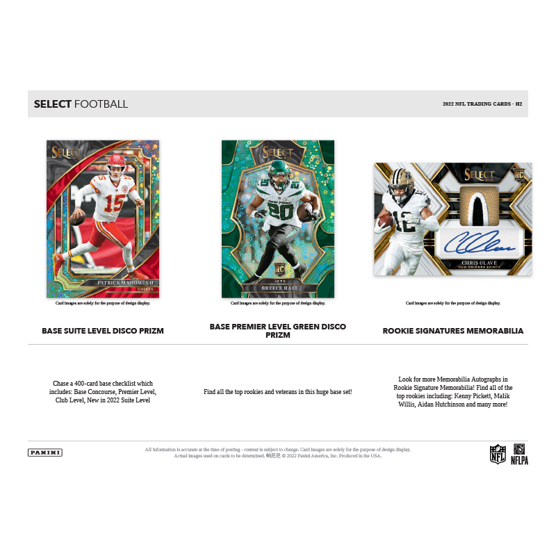 2021 Panini Select Football H2 Box – Blogs Hobby Shop