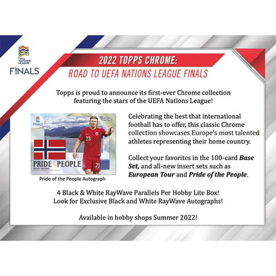 2022 Topps Chrome Soccer Road To UEFA Nations League Final Lite 16 Box Case