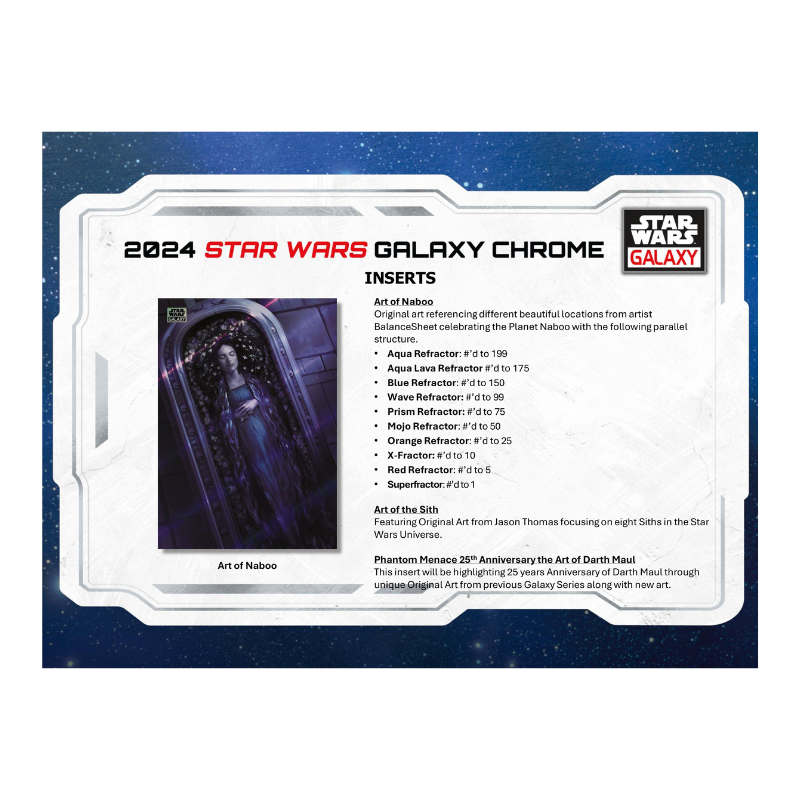 Box - Topps Chrome - Star Wars 2025 - Hobby Box - Scellé - Anglais Box - Topps Chrome - Star Wars 2025 - Hobby Box - Scellé - Anglais