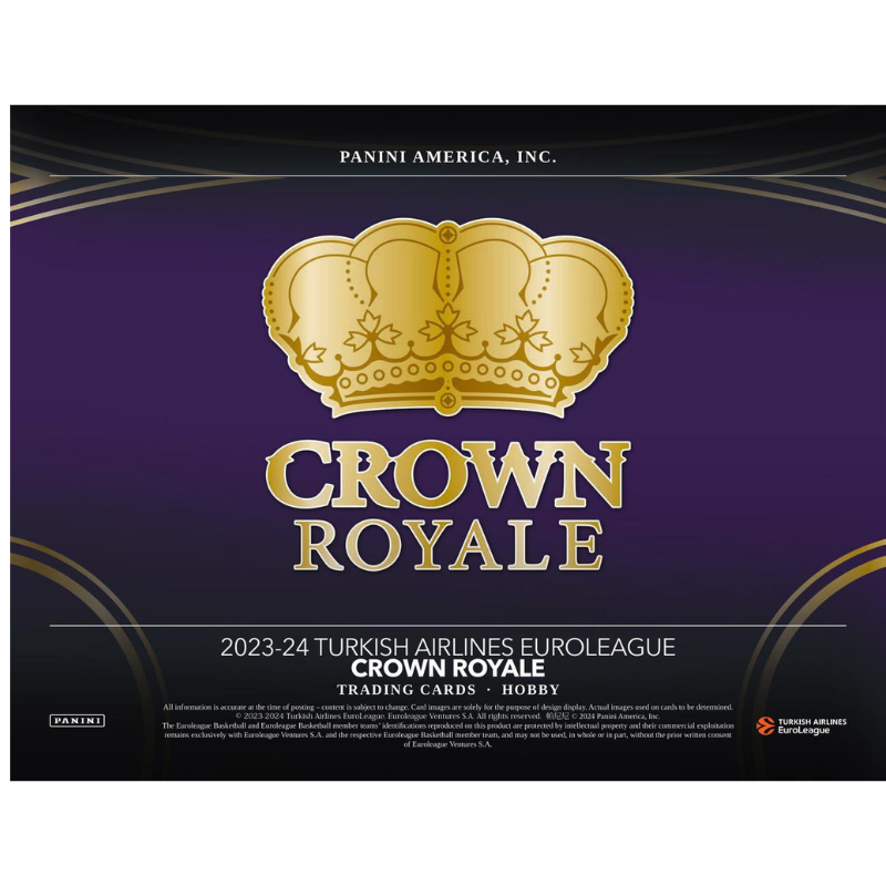 2023/24 Panini Crown Royale Euroleague Basketball Hobby Box 2023/24 Panini Crown Royale Euroleague Basketball Hobby Box