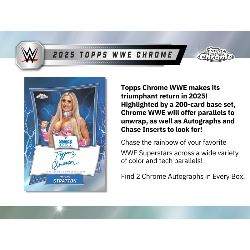 2025 Topps Chrome WWE Hobby Box