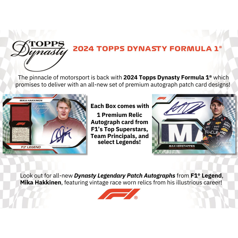 2024 Topps Dynasty Formula 1 Hobby 5 Box Case 2024 Topps Dynasty Formula 1 Hobby 5 Box Case
