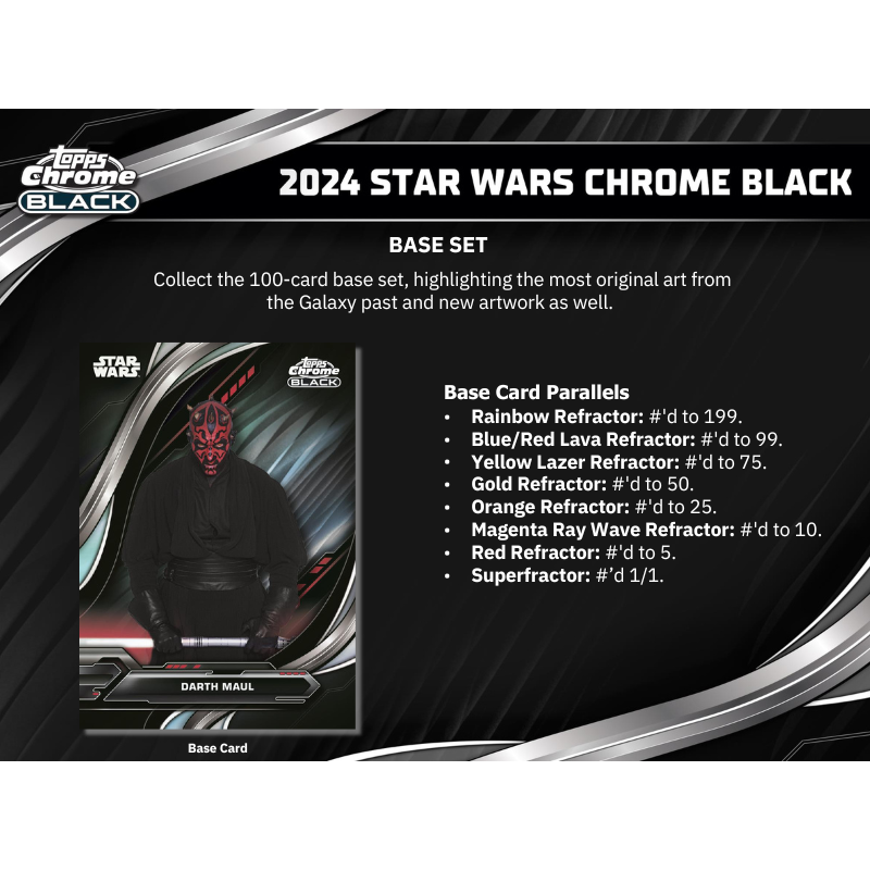 その他 2024 Topps Chrome Black Hobby box 2025 Topps Chrome Black Baseball Factory Sealed Hobby Box