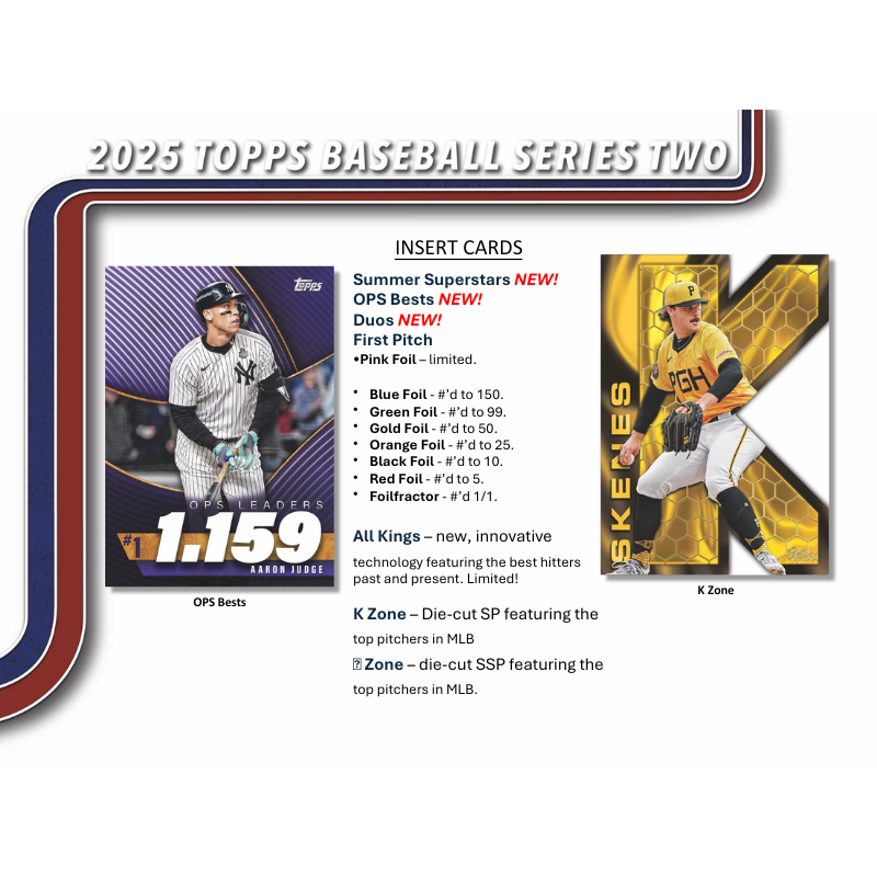 topps 2025 series 2 rare cards 2025 Topps Series 2 Baseball Hobby Box