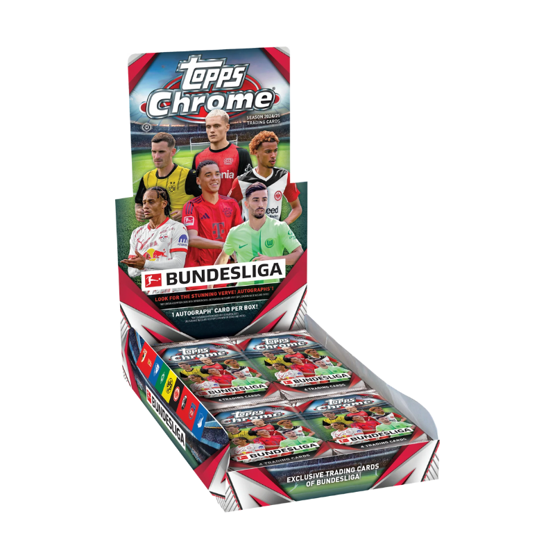 【新品未開封】Topps Chrome Soccer bundesliga 製品情報】2024-25 TOPPS CHROME BUNDESLIGA VALUE BOX
