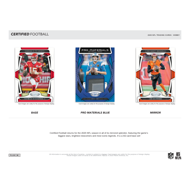 2025 Panini Certified Football Hobby 16 Box Case 2025 Panini Certified Football Hobby 16 Box Case
