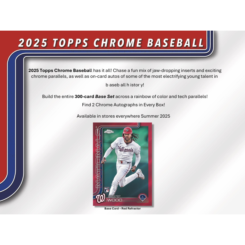 2025 Topps Chrome Baseball Breakers Delight Box – MLB Cards, Modern Era