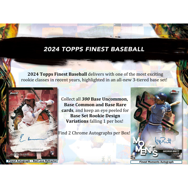 2024 Topps Finest Baseball Hobby Box | Giant 2024 Topps Finest Baseball Hobby Box | Giant
