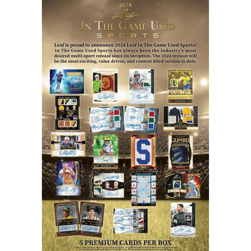 2024 Leaf In The Game Used Sports Box 