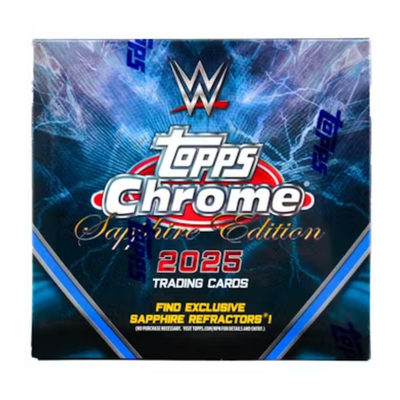 2025 Topps Chrome WWE Hobby Sapphire Box