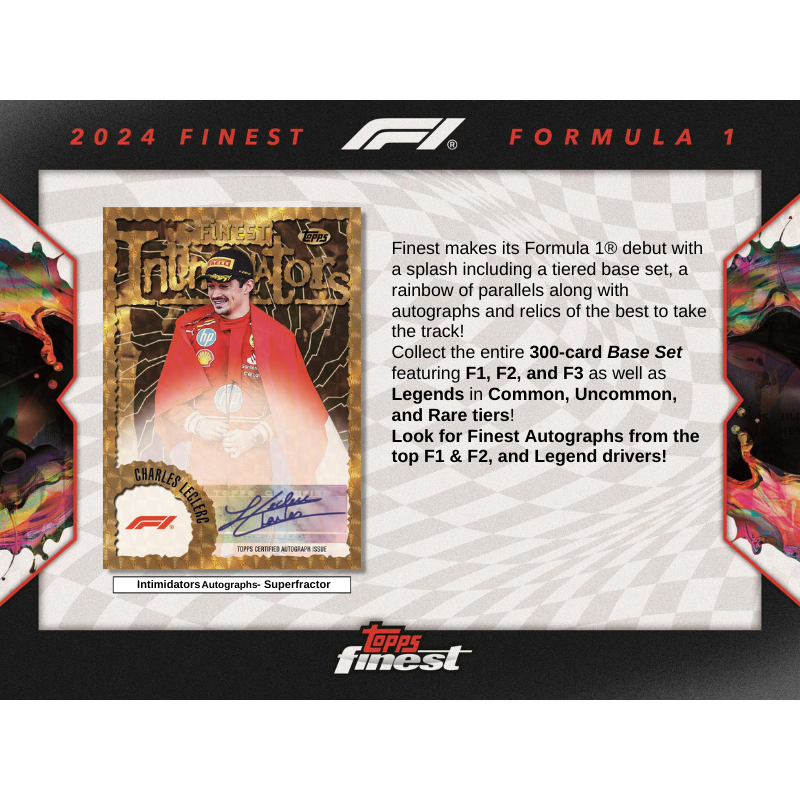 rare f1 cards 2024 Charles Leclerc Topps Finest Formula 1 #203 - Blue Refractor /99 Price Guide Look for exclusive autograph cards that feature signatures from some of the biggest names in Formula 1 Topps F1 Eccellenza 2024: A
