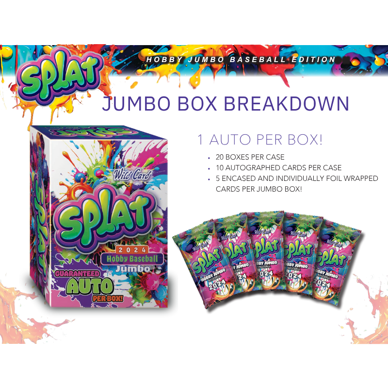 2024 Wild Card Splat Baseball Hobby Jumbo Box