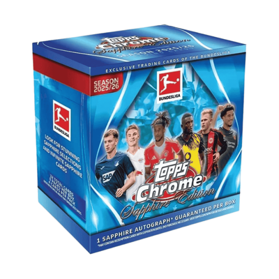 2025/26 Topps Chrome Bundesliga Soccer Sapphire Box