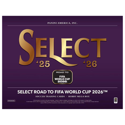 2025/26 Panini Select Road to World Cup Soccer Hobby Mega 20 Box Case