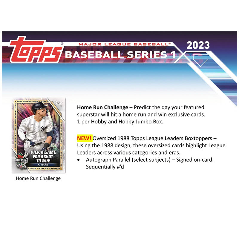 2023 Topps Series 1 Baseball Hobby Box 